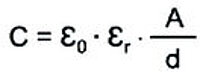 Formula della Capacità del Sensore