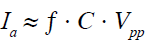 ﻿Average current of the amplifier (source/sink) [A]